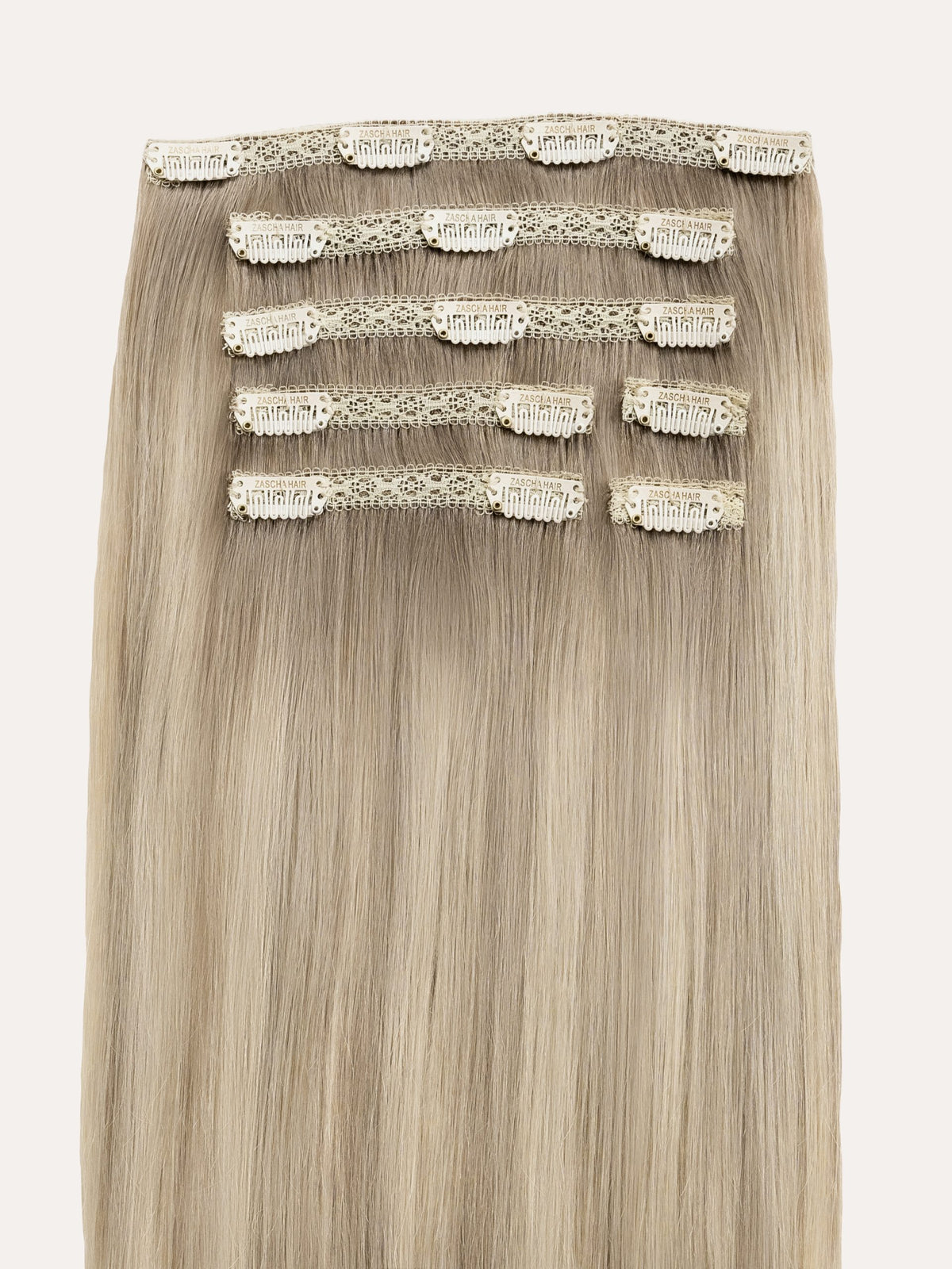 Ashy Rooted Misty Morning clip-in 40cm/120g